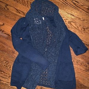 Dark teal cardigan
